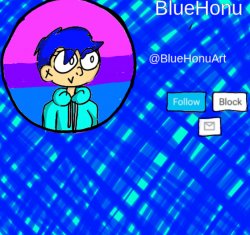 BlueHonu Announcement Template Meme Template