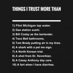 Things I Trust More Meme Template