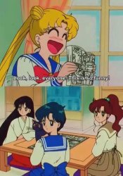 so funny sailor moon Meme Template