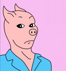 Pigman face you make Meme Template