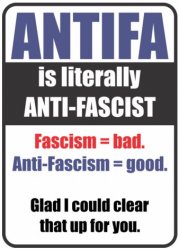 Antifa anti-fascist Meme Template