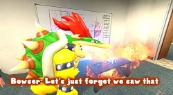 Smg4 Bowser let's just forget we saw that Meme Template