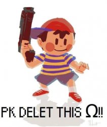 Ness PK Delet this Ω!! Meme Template