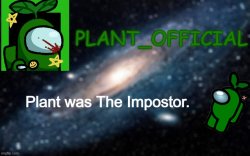 Plant_Official Annoncement Template Meme Template