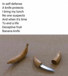 banana knife Meme Template