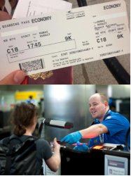 Funny name boarding pass Meme Template