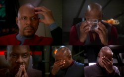 Sisko has lots of tribbles Meme Template