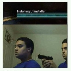 Intalling_Uninstaller-Trust nobody Meme Template