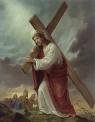 Jesus carrying the cross Meme Template