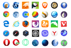 browser logos Meme Template