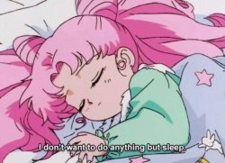Sailor Moon I don't want to do anything but sleep Meme Template
