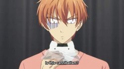 Kyo Sohma Fruits Basket Is this cannibalism? Meme Template