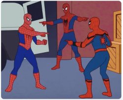 Spider Man Mexican Standoff Meme Template