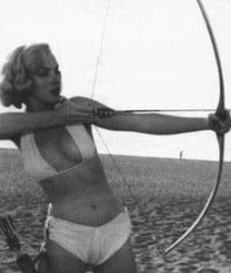 Marilyn Monroe archery Meme Template