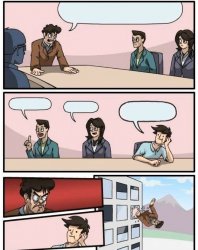 Boardroom Meeting Suggestion Twist Meme Template