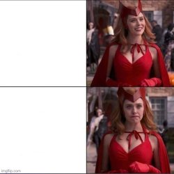 Frustrated Wanda Meme Template