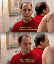 Nervous crying Buster Bluth Meme Template