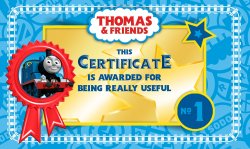 thomas certificate Meme Template