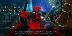 Deadpool MvC3 You were recording that 2 Meme Template