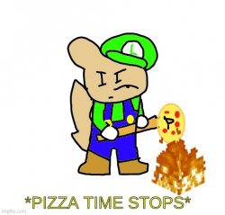 pizza time stops Meme Template