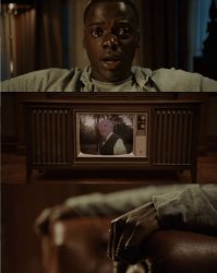 Get Out TV Meme Template