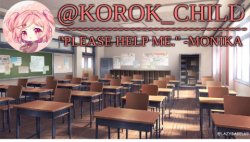 Korok-child Doki Doki Literature club Meme Template