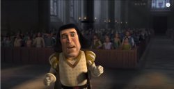 Freaked Out Farquaad Meme Template