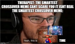 Smartest Crossover Meme Template