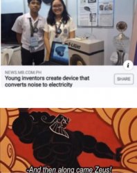 Noise to Electricity Meme Template
