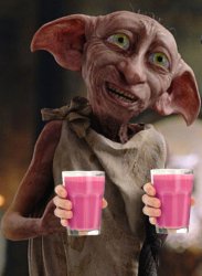 Dobby is Giving you Strawberry Milk Meme Template