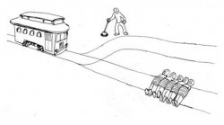 One-Sided Trolley Problem Meme Template