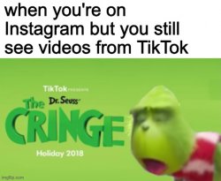 The C R I N G E Meme Template