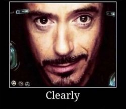 Smug Tony Stark in suit Meme Template