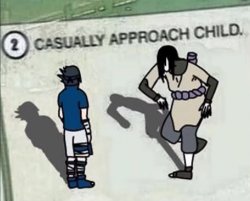 Naruto Casually Approach Child Meme Template