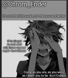 Chrom_Ender announcemet template Meme Template