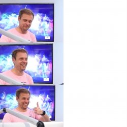 Armin van Buuren meme template (3 Panel) Meme Template