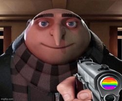 gay gun Meme Template