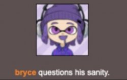 Bryce questions his sanity Meme Template