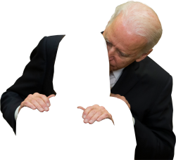 Joe Biden sniffing - flip Meme Template