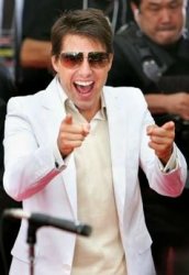 Tom Cruise finger guns Meme Template