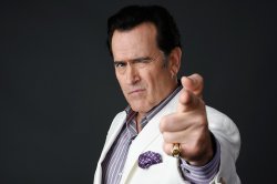 Bruce Campbell finger gun pointing Meme Template