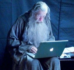 Laptop Gandalf Meme Template