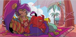 Shantae Chillin' Meme Template