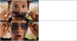 Spiderman Glasses Meme HiDef Meme Template