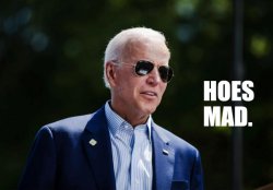 Joe Biden hoes mad Meme Template