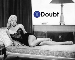 X doubt Diana Dors Meme Template