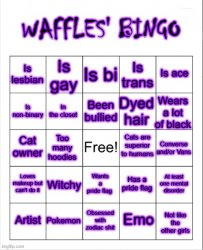 Waffles' Bingo Meme Template