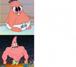 Weak vs Strong Patrick Meme Template