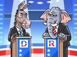 Donkey vs. Elephant Meme Template