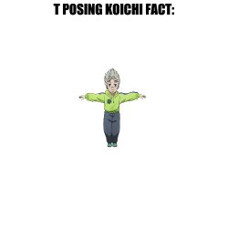 t posing koichi Meme Template